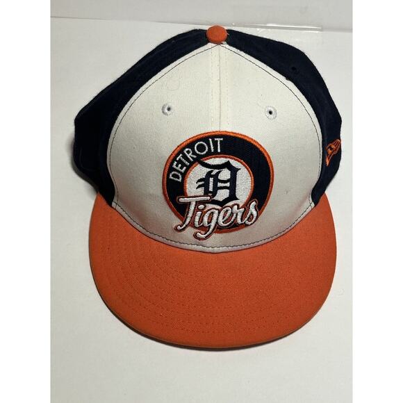 New Era Detroit Tigers 59 fifty Hat Mens 7 5/8 Genuine Merchandise Colorblock - Picture 1 of 13